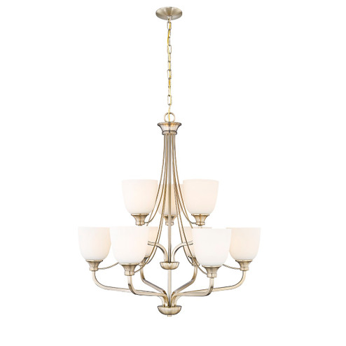 Alberta Nine Light Chandelier in Modern Gold (59|492009-MG)