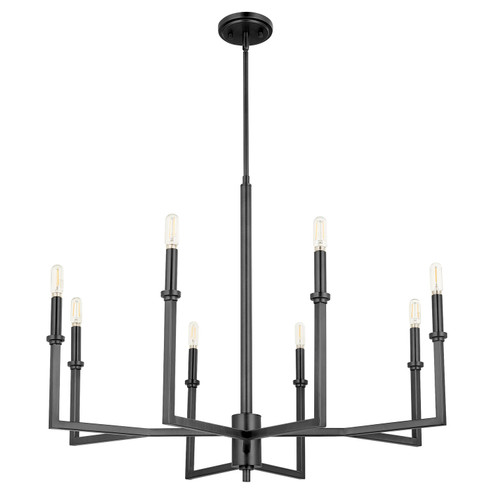 Merrick Eight Light Chandelier in Matte Black (19|6174-8-59)