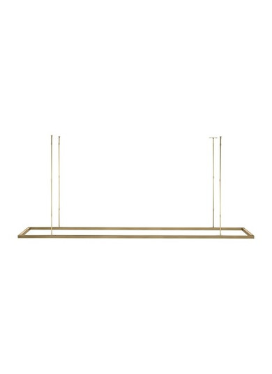 Stagger LED Linear Suspension in Natural Brass (182|MDLS18627NB)