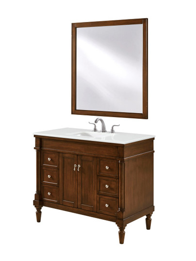 Lexington Single Bathroom Vanity in Walnut (173|VF13042WT-VW)