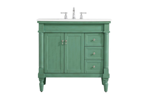 Lexington Single Bathroom Vanity in Vintage mint (173|VF13036VM-VW)