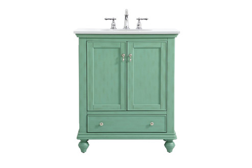 Otto Single Bathroom Vanity in Vintage mint (173|VF12330VM-VW)