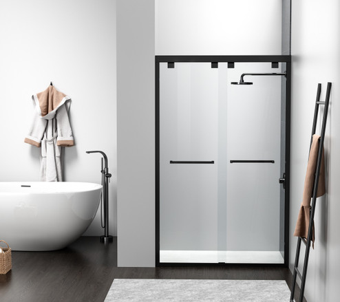 Warren Shower Door in Clear (173|SD303-4876MBK)