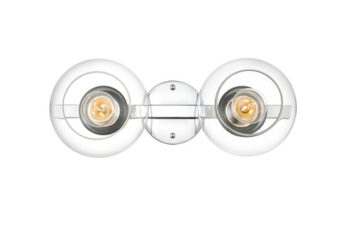 Rogelio Two Light Bath Sconce in Chrome (173|LD7320W17CH)
