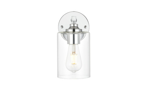 Mayson One Light Bath Sconce in Chrome and Clear (173|LD7315W5CH)