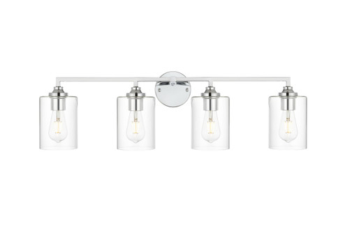 Mayson Four Light Bath Sconce in Chrome and Clear (173|LD7315W33CH)