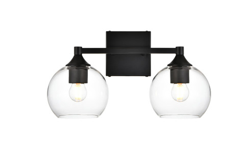 Foster Two Light Bath Sconce in Black (173|LD7308W16BLK)