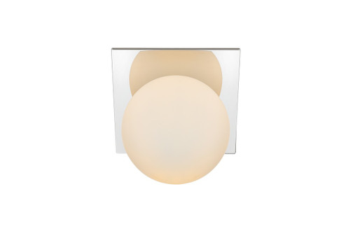 Jillian One Light Bath Sconce in Chrome and frosted white (173|LD7304W7CH)