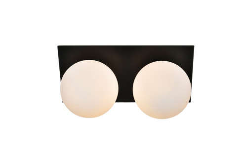 Jillian Two Light Bath Sconce in Black (173|LD7304W14BLK)