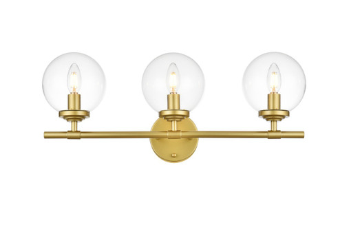 Ingrid Three Light Bath Sconce in Brass (173|LD7302W24BRA)