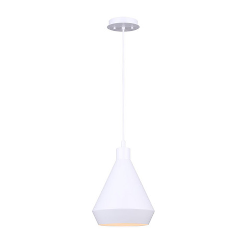 Byck One Light Pendant in Matte White (387|IPL1020A01WH)