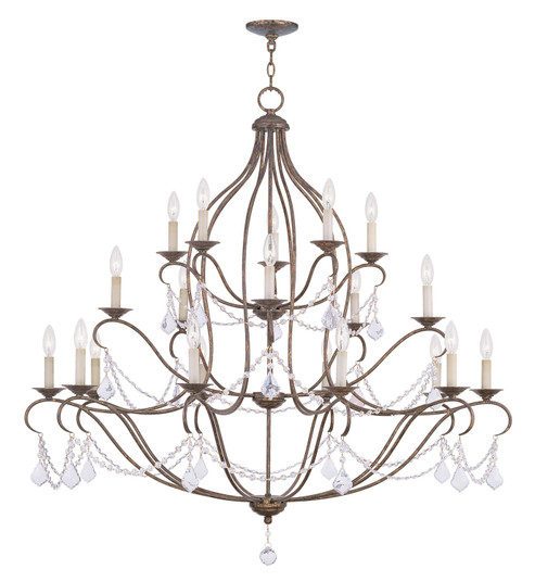 Chesterfield 20 Light Chandelier in Hand Applied Venetian Golden Bronze (107|6439-71)