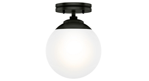 Hepburn One Light Semi Flush Mount in Matte Black (47|19872)