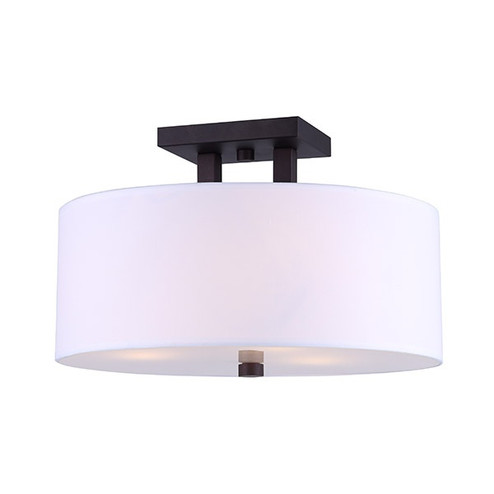 River Three Light Semi Flush Mount in Oil Rubbed Bronze (387|ISF578A03ORB)