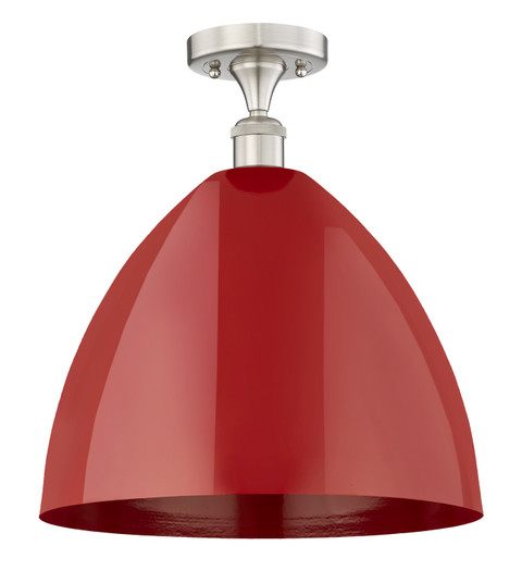 Edison One Light Semi-Flush Mount in Antique Brass (405|616-1F-AB-MBD-16-RD)