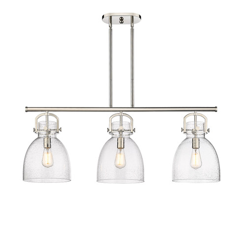 Downtown Urban Three Light Island Pendant in Polished Nickel (405|410-3I-PN-G412-10SDY)