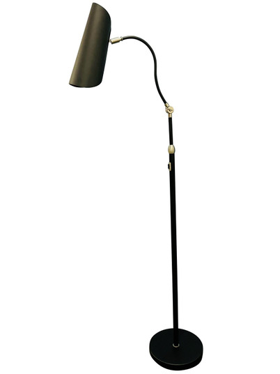 Logan LED Floor Lamp in Black/Satin Nickel (30|L300-BLKSN)