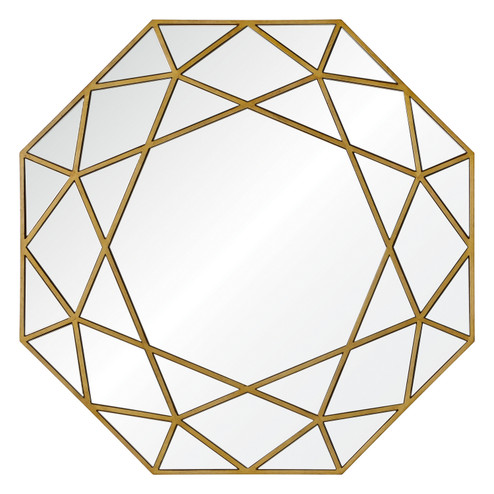 Deloro Mirror in Brushed Gold Veneer (443|MT1649)