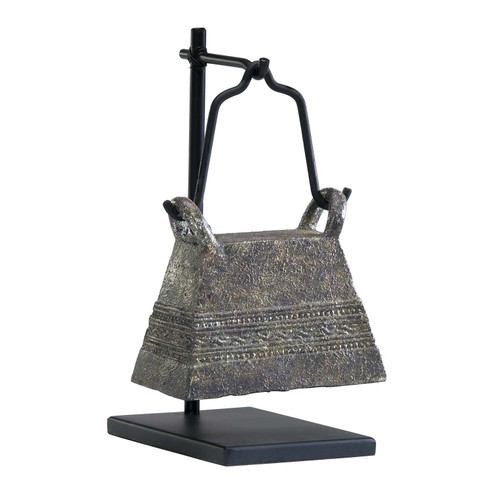 Livestock Bell Sculpture in Rust And Verde (208|02857)