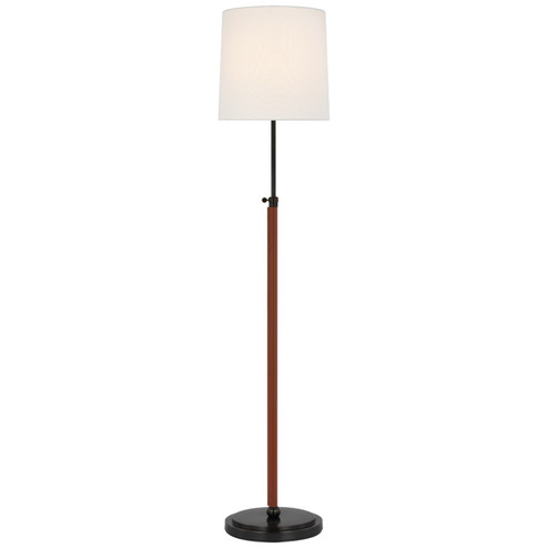 Bryant Wrapped LED Floor Lamp in Bronze and Saddle Leather (268|TOB 1580BZ/SDL-L)