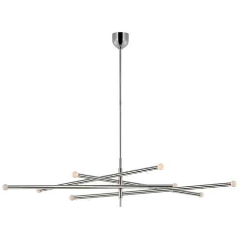 Rousseau LED Chandelier in Polished Nickel (268|KW 5595PN-ECG)