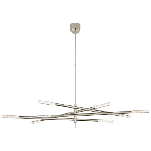 Rousseau LED Chandelier in Antique-Burnished Brass (268|KW 5589AB-ECG)