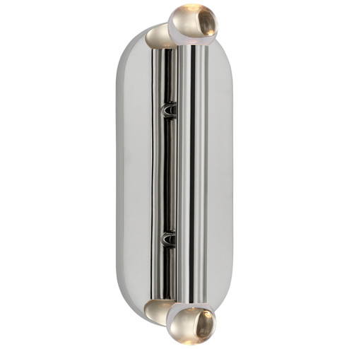 Rousseau LED Wall Sconce in Polished Nickel (268|KW 2287PN-CG)