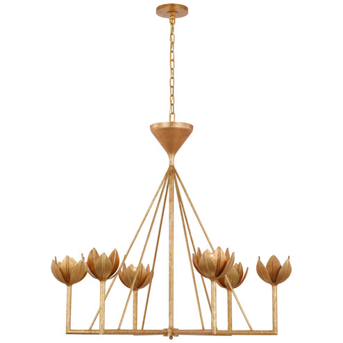 Alberto LED Chandelier in Antique Gold Leaf (268|JN 5008AGL) Alberto LED Chandelier in Antique Gold Leaf (268|JN 5008AGL)