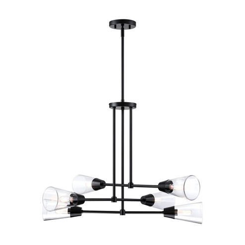 Norro Six Light Pendant in Matte Black (43|D290C-6CH-MB)