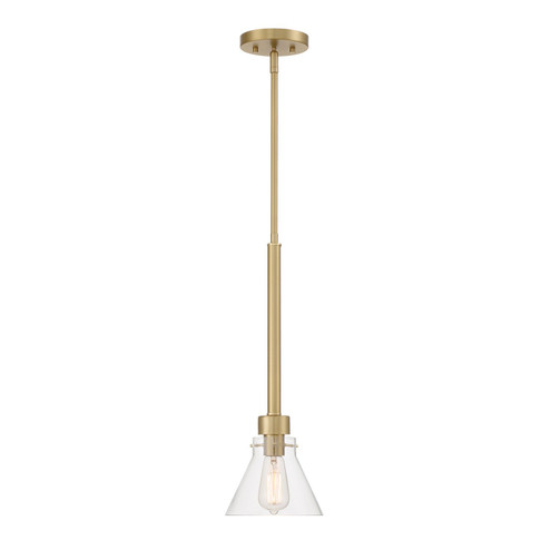 Willow Creek (existing DF extension) One Light Pendant in Brushed Gold (43|D204M-7P-BG)