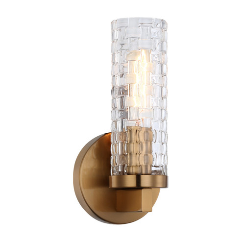 Weaver One Light Wall Sconce in Aged Gold Brass (423|W32101AG)