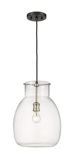 Bella One Light Pendant in Matte Black / Brushed Nickel (224|476P-MB-BN)