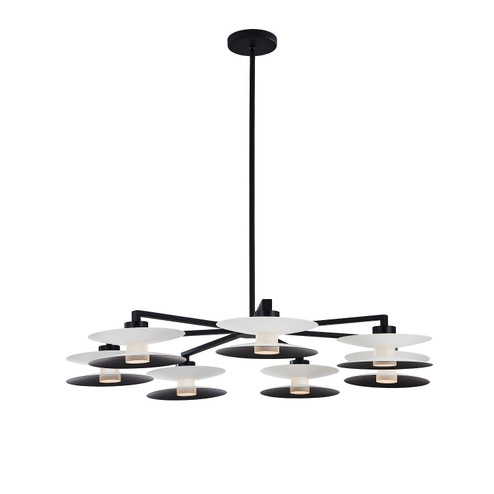 Fresno LED Chandelier in White and Matte Black (33|516272WMB)
