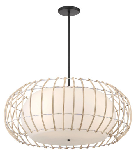 Watermill by Robin Baron Four Light Pendant in Coal (7|1106-66A)