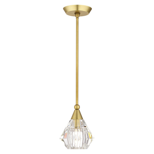 Brussels One Light Pendant in Natural Brass (107|47071-08)