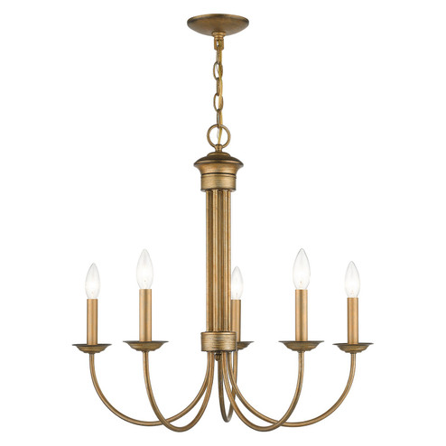 Estate Five Light Chandelier in Antique Gold Leaf (107|42685-48)