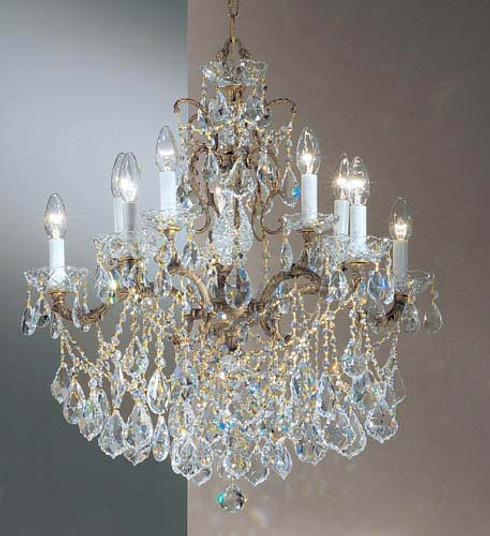 Madrid Imperial Ten Light Chandelier in Roman Bronze (92|5540 RB PAM)