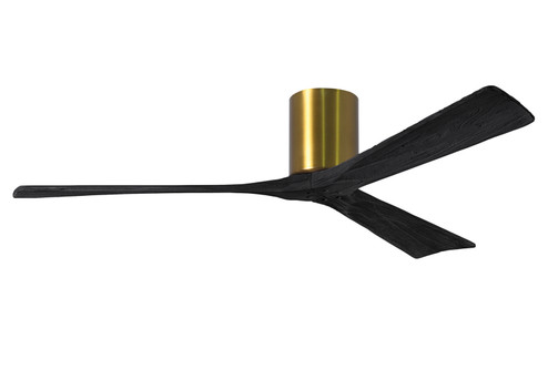 Irene 60''Ceiling Fan in Brushed Brass (101|IR3H-BRBR-BK-60)