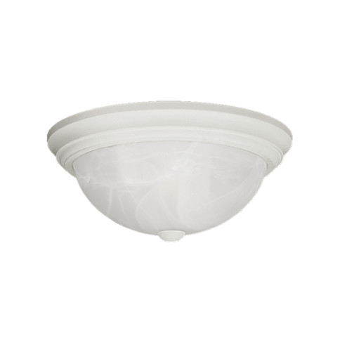 Two Light Flushmount in Textured White (59|561-WH)