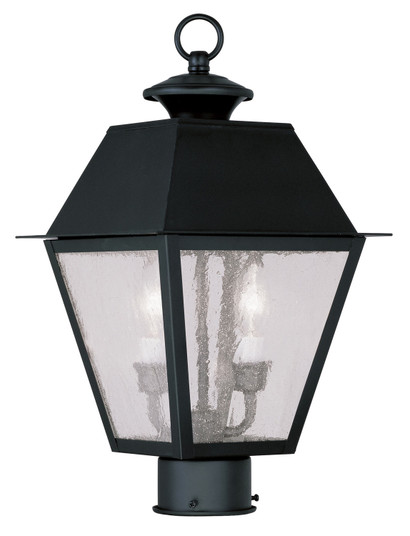 Mansfield Two Light Outdoor Post Lantern in Black (107|2166-04)