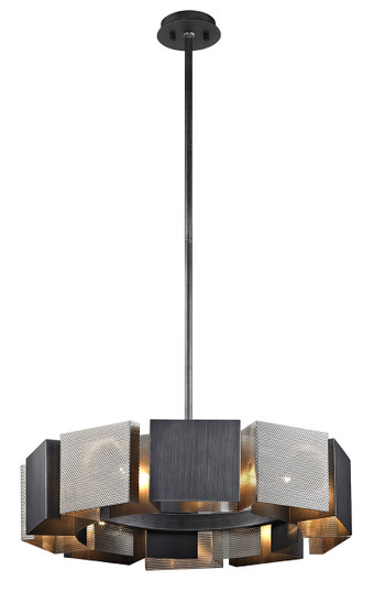 Impression Ten Light Chandelier in Graphite/Burnished Nickel (67|F6045-GRA/BN)