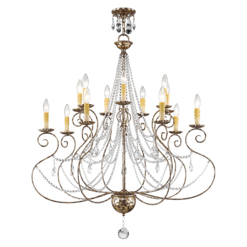 Isabella 14 Light Foyer Chandelier in Hand Applied European Bronze (107|51910-36)