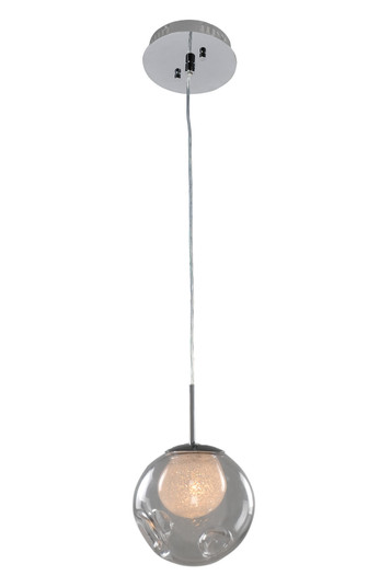 Meteor One Light Mini Pendant in Chrome (33|309510CH/CLEAR)