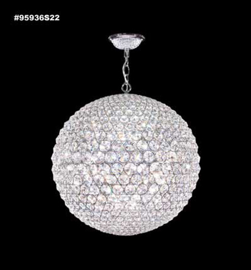 Sun Sphere 15 Light Chandelier in Silver (64|95936S22)