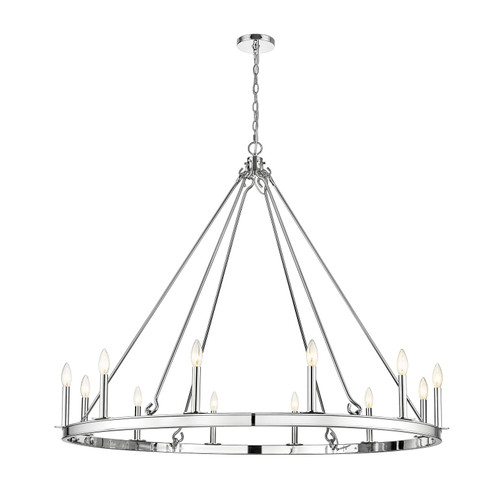 Barclay 12 Light Chandelier in Polished Nickel (224|482R-12PN)