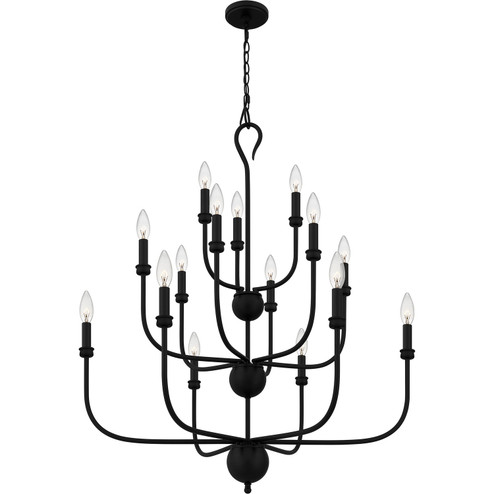 Blanche 15 Light Chandelier in Matte Black (10|BLA5032MBK) Blanche 15 Light Chandelier in Matte Black (10|BLA5032MBK)