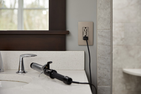 radiant Spec-GradeTamper-Resistant Self-Test GFCI Receptacle in Nickel (246|1597TRNICC4) radiant Spec-GradeTamper-Resistant Self-Test GFCI Receptacle in Nickel (246|1597TRNICC4)