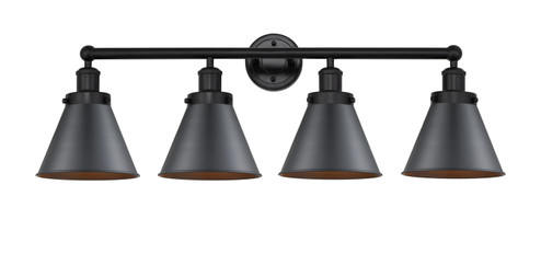 Franklin Restoration Four Light Bath Vanity in Matte Black (405|616-4W-BK-M13-BK)