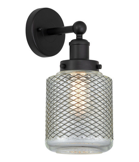 Edison One Light Wall Sconce in Matte Black (405|616-1W-BK-G262)