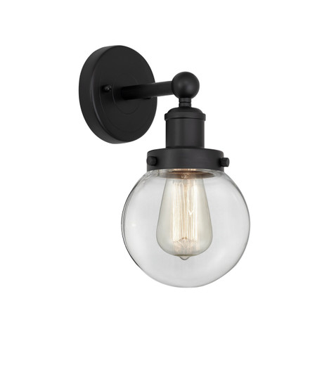 Edison One Light Wall Sconce in Matte Black (405|616-1W-BK-G202-6)